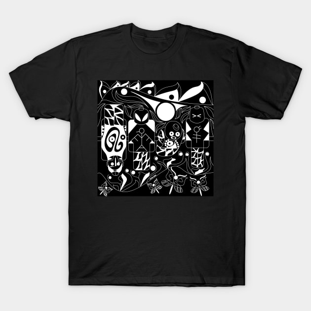 mayan alien soccer game ecopop T-Shirt by jorge_lebeau